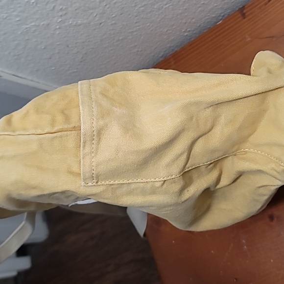 LILY QUEEN YELLOW CANVAS TOTE CROSSBODY SHOULDER ADJUSTABLE STRAP M - Picture 8 of 13